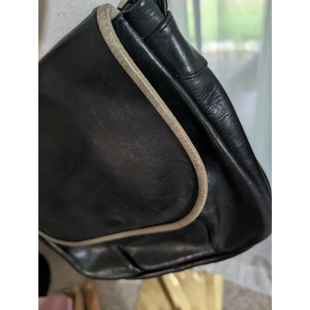 Vintage (1980s) Towanny Black Leather Purse